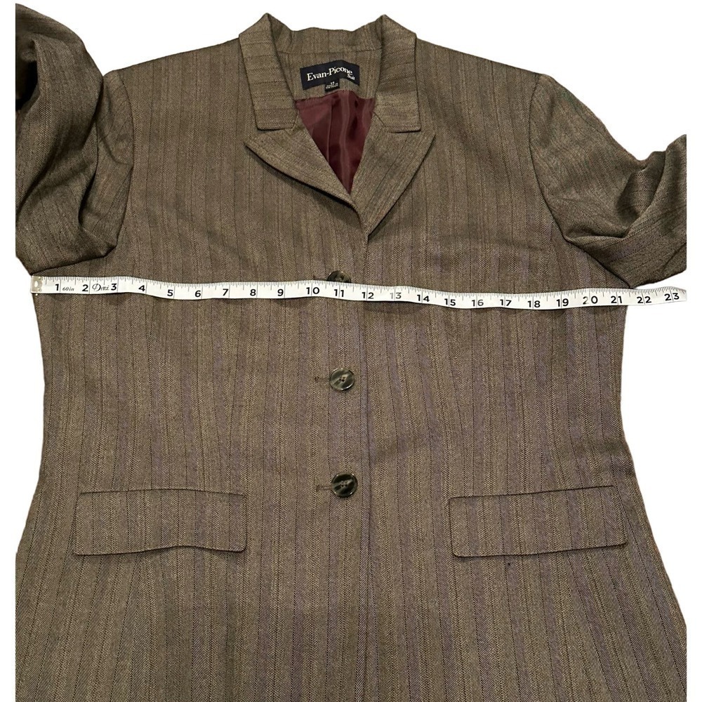 Evan-Picone Pin Stripe Blazer & Pants Business Suit Sz14 - Picture 4 of 16